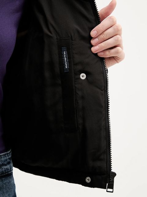 Tommy Jeans kurtka puchowa kolor czarny zimowa oversize DW0DW21624