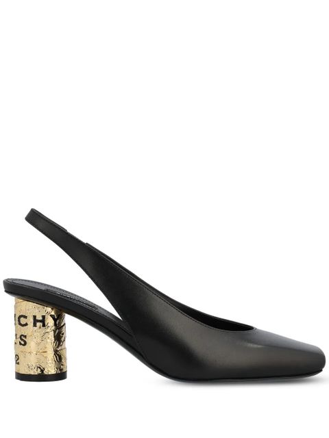 Givenchy 7mm cylindrical heel slingbacks - Black - zdjęcie produktu nr 1