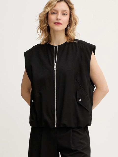 BOSS Orange bezrękawnik kolor czarny przejściowy 50554857 - zdjęcie produktu nr 1