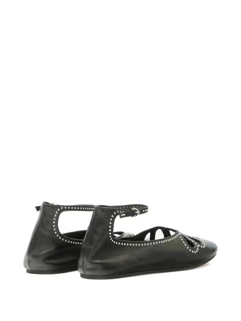 ISABEL MARANT Bloris cut-out ballerinas - Black