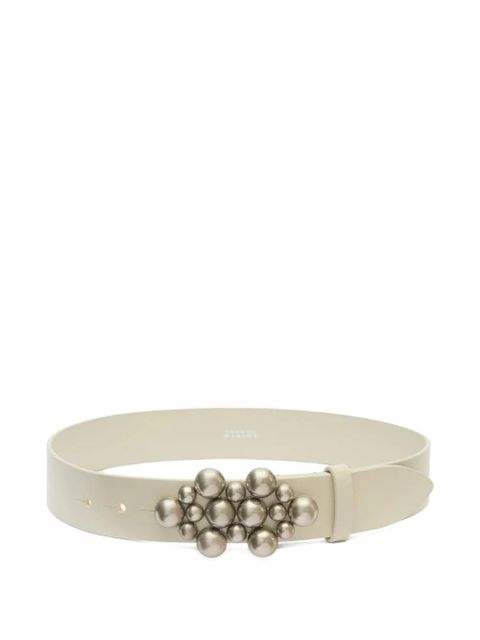 ISABEL MARANT Vickia leather belt - Neutrals - zdjęcie produktu nr 1