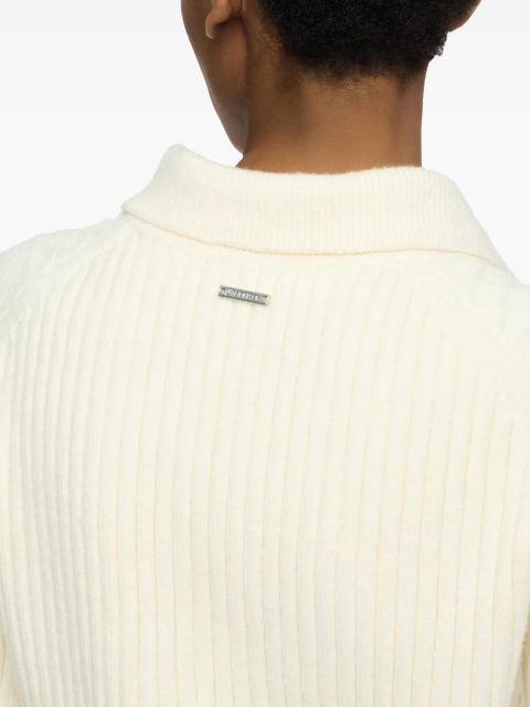 JW Anderson cable-knit polo top - Neutrals