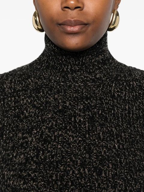 Max Mara ribbed high-neck sweater - Brown