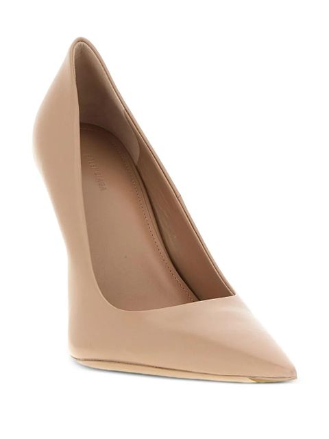 Balenciaga 110m Avenue After elongated-toe pumps - Neutrals