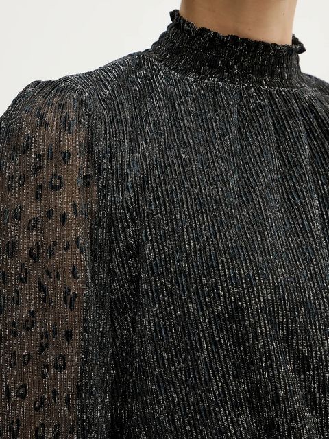 Morgan bluzka damska kolor czarny gładka TOBITO - zdjęcie produktu nr 2