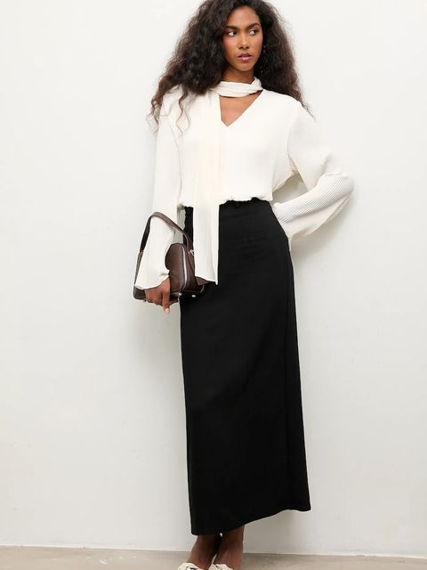 Answear.LAB bluzka damska kolor beżowy gładka - zdjęcie produktu nr 2