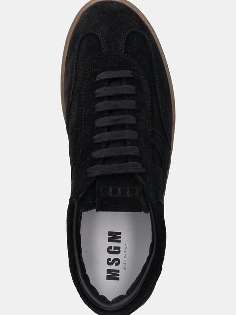 MSGM sneakersy zamszowe damskie kolor czarny 3941MDS021 996