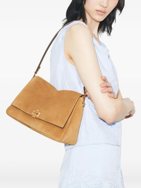 Tory Burch small Charlie suede shoulder bag - Neutrals