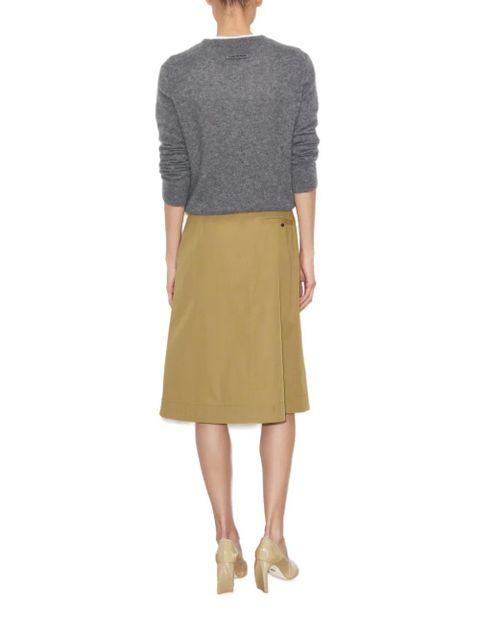 Tory Burch cotton camp skirt - Neutrals