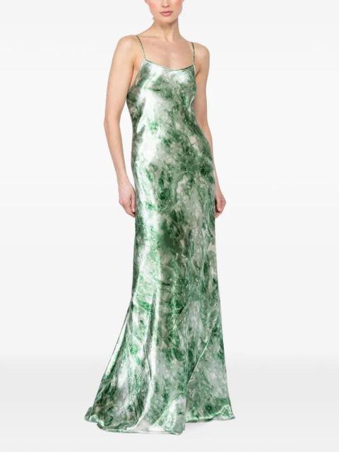 Victoria Beckham strap V-neck dress - Green - zdjęcie produktu nr 2