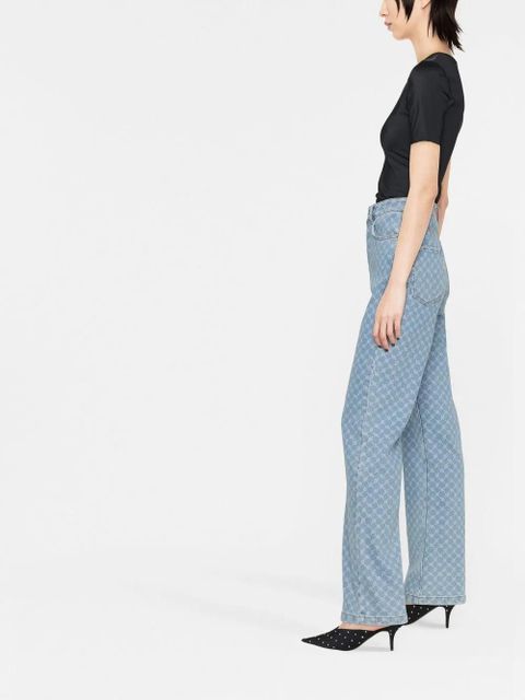 Versace logo-print round-neck T-shirt - Black