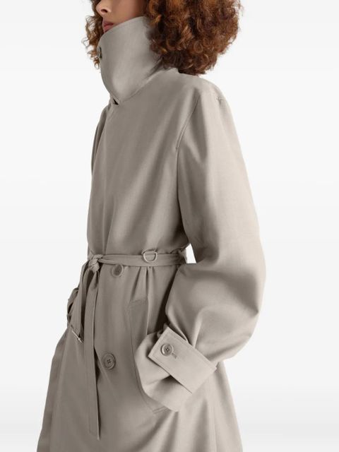 LEMAIRE double-breasted belted trench coat - Neutrals