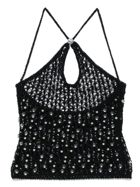 Coperni beaded knitted top - Black - zdjęcie produktu nr 2