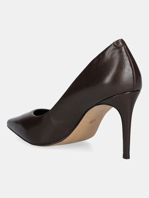 Answear.LAB szpilki skórzane kolor brązowy