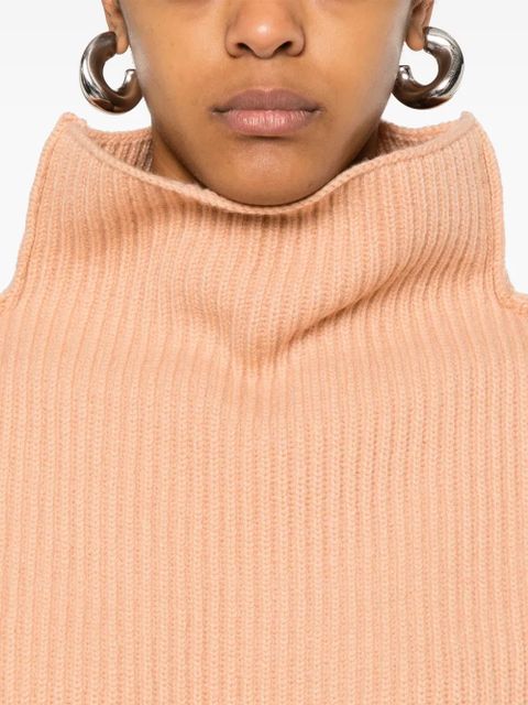 Marni ribbed wool vest - Orange