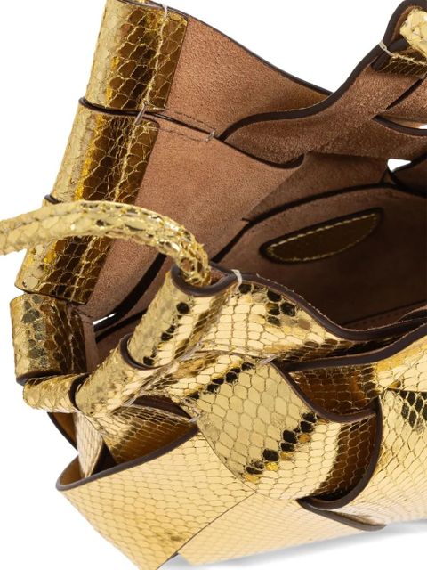 Ulla Johnson Charlotte metallic leather cross body bag - Gold