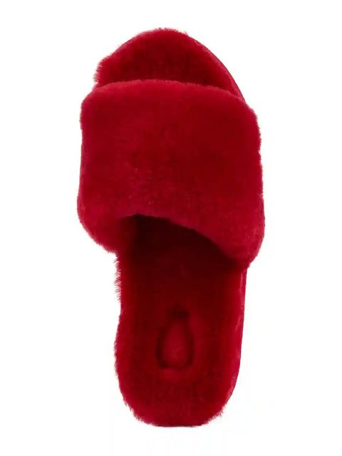 Emu Australia kapcie wełniane Mckay kolor czerwony W13088