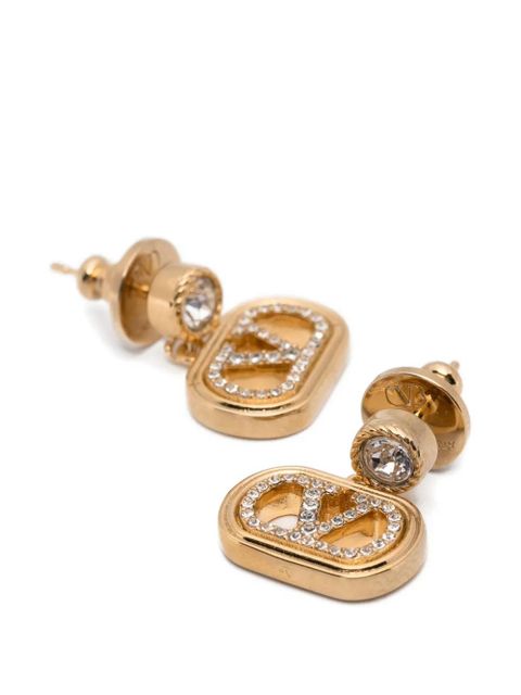 Valentino Garavani V-logo embellished earrings - Gold