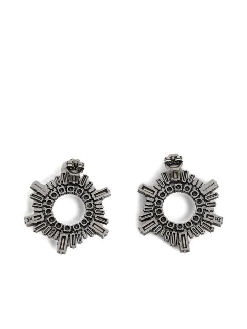 Amina Muaddi crystal-embellished earrings - Grey - zdjęcie produktu nr 2