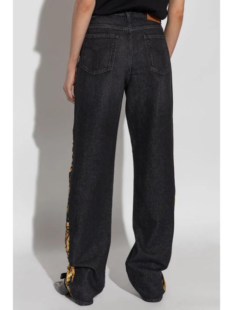 Versace Barocco boyfriend jeans - Black