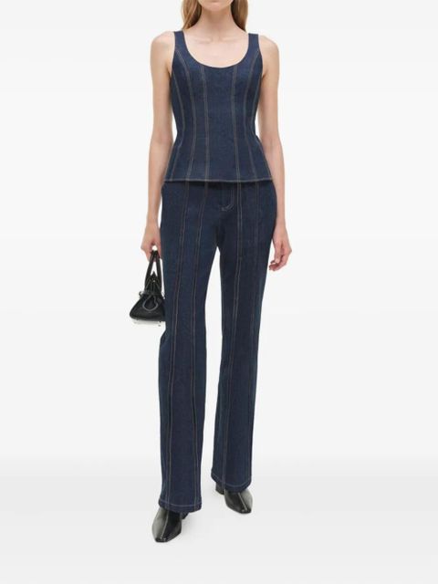 Simkhai Ansel topstitching-detail jeans - Blue