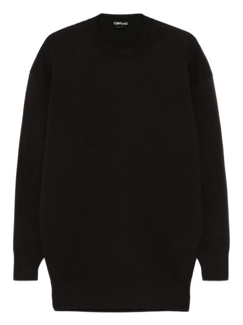 TOM FORD round-neck mini dress - Brown - zdjęcie produktu nr 1