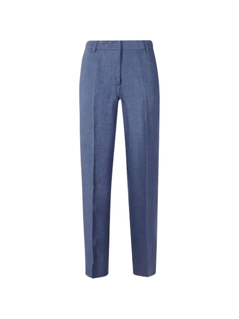 Weekend Max Mara Malizia linen trousers - Blue - zdjęcie produktu nr 1
