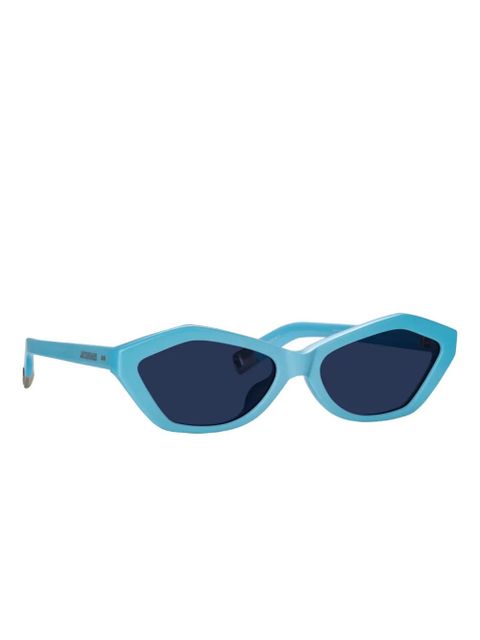Jacquemus geometric-frame sunglasses - Blue - zdjęcie produktu nr 2