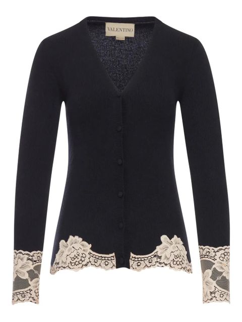 Valentino Garavani lace cashmere cardigan - Black - zdjęcie produktu nr 1