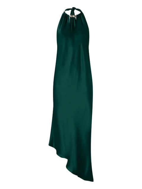 PINKO halterneck asymmetric midi dress - Green - zdjęcie produktu nr 1
