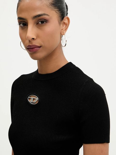 Diesel sweter M-VALARI-SS damskie kolor czarny lekki A19674.0DLAX