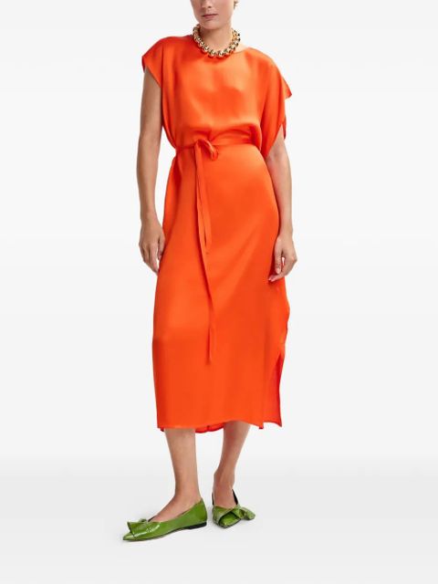 Essentiel Antwerp belted midi dress - Orange - zdjęcie produktu nr 2