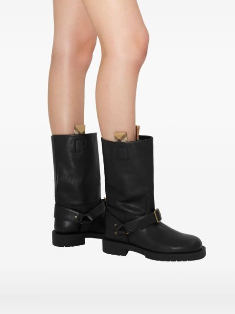Burberry leather boots - Black