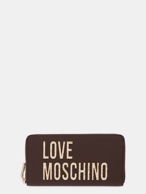 Love Moschino portfel damski kolor brązowy JC5692PP0NKD031A - zdjęcie produktu nr 1
