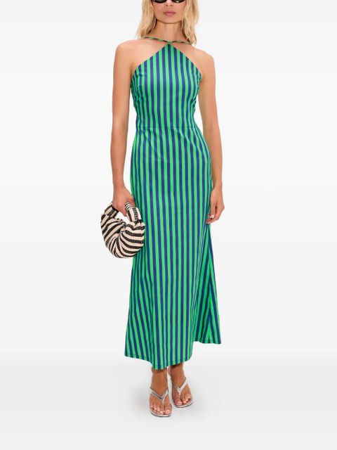 Simon Miller Kit striped tie-back maxi dress - Green - zdjęcie produktu nr 2