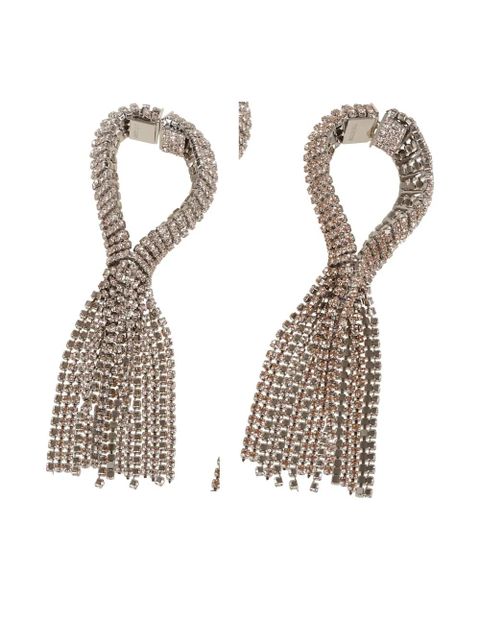 Rabanne crystal-embelished earrings - Silver