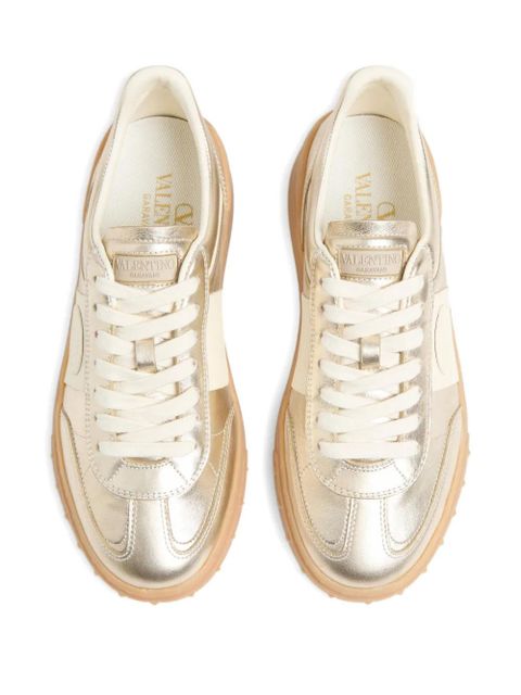 Valentino Garavani Upvillage leather sneakers - Gold