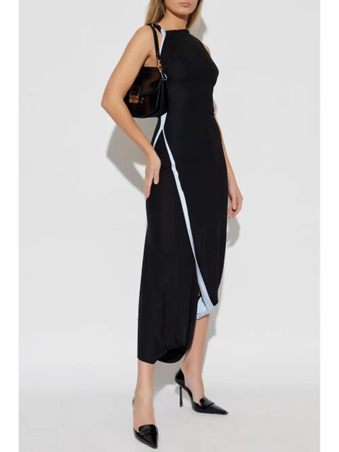 Victoria Beckham asymmetric maxi dress - Black