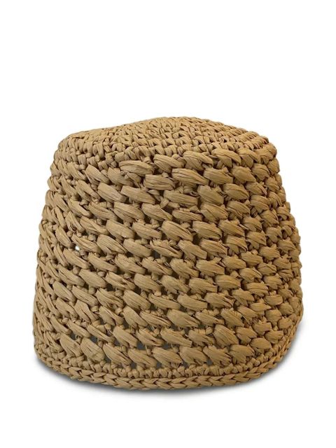 Loro Piana Jasmine woven straw hat - Neutrals - zdjęcie produktu nr 1