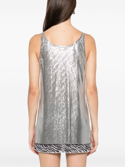 Rabanne mesh tank top - Silver