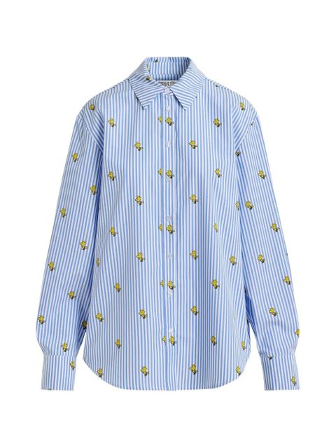 Essentiel Antwerp Peanuts™ Snoopy-print striped shirt - Blue - zdjęcie produktu nr 1
