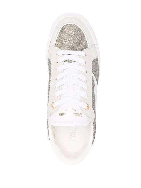 Zadig&Voltaire side logo-patch sneakers - Grey