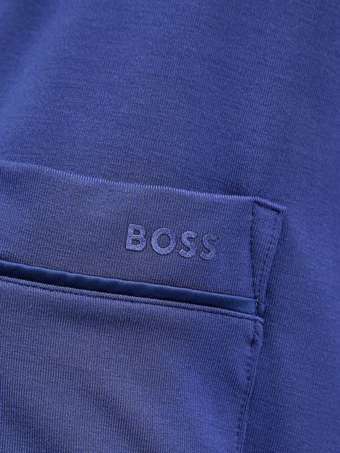 BOSS koszula piżamowa BOSS Sheen_Shirt damska kolor niebieski 50545588