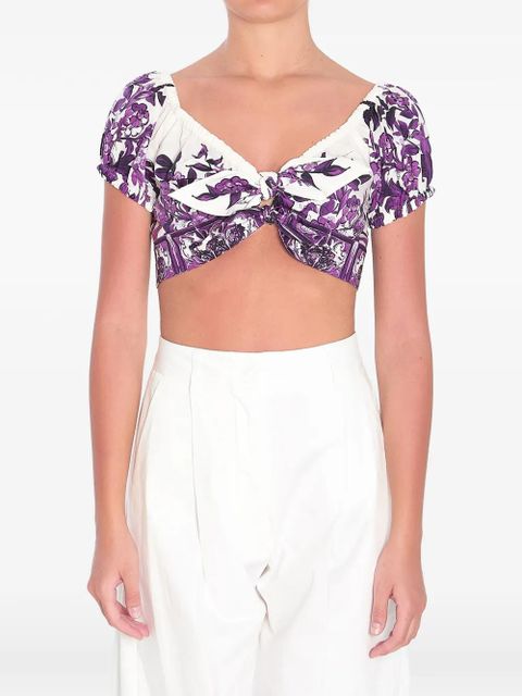 Dolce & Gabbana floral-pattern top - White - zdjęcie produktu nr 1