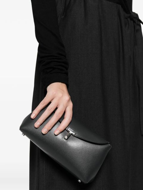 TOTEME logo-detail clutch - Blue - zdjęcie produktu nr 2