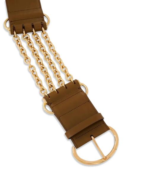Chloé chain-detail belt - Green