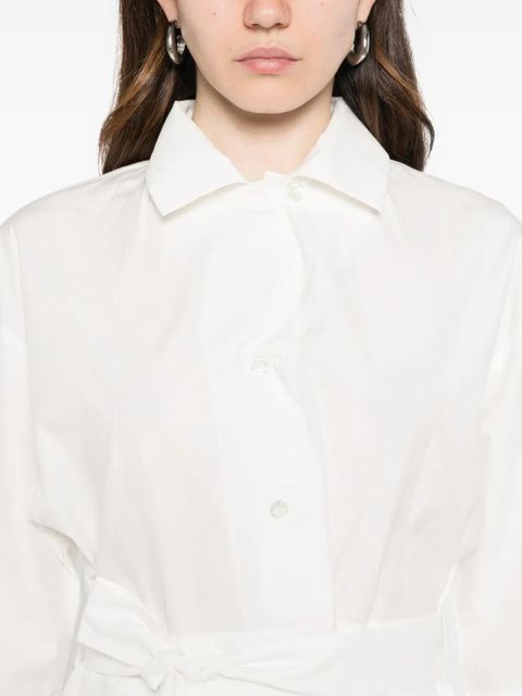 Weekend Max Mara belted midi shirt dress - White