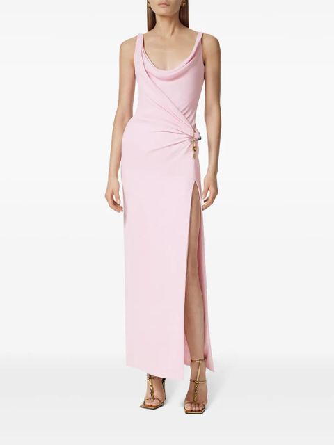 Versace Safety Pin gathered gown - Pink