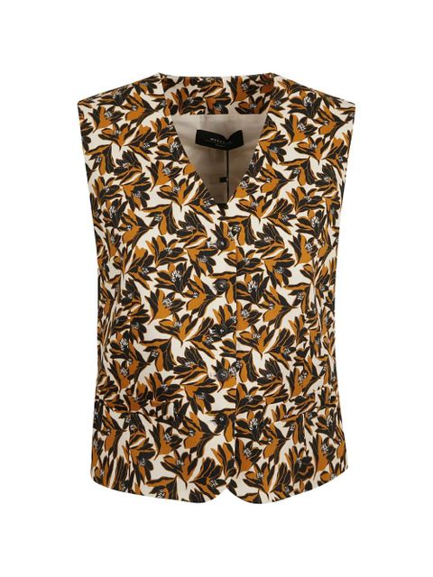 Weekend Max Mara floral buttoned vest - Neutrals - zdjęcie produktu nr 1