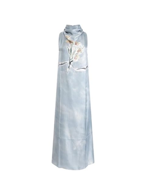 Altuzarra Noori floral-print maxi dress - Blue - zdjęcie produktu nr 1